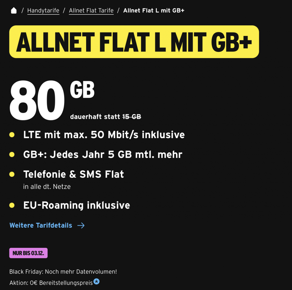 Congstar ALLNET FLAT L