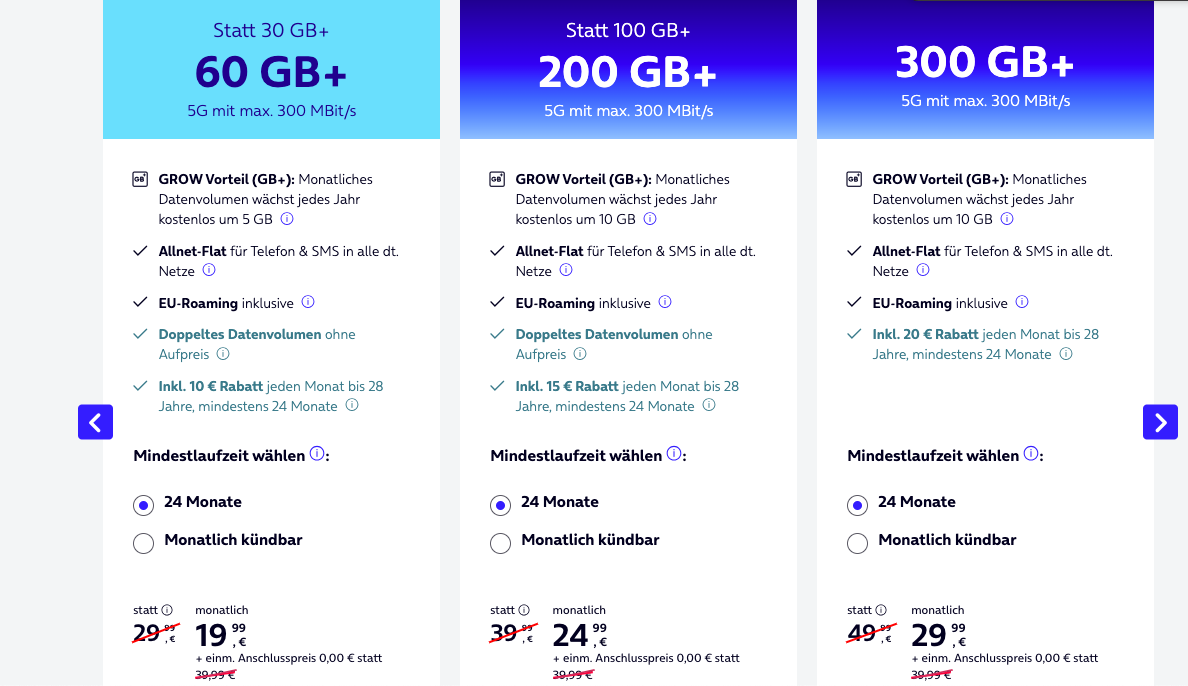 o2 Telefonica Mobile L - Junge Leute 200 GB