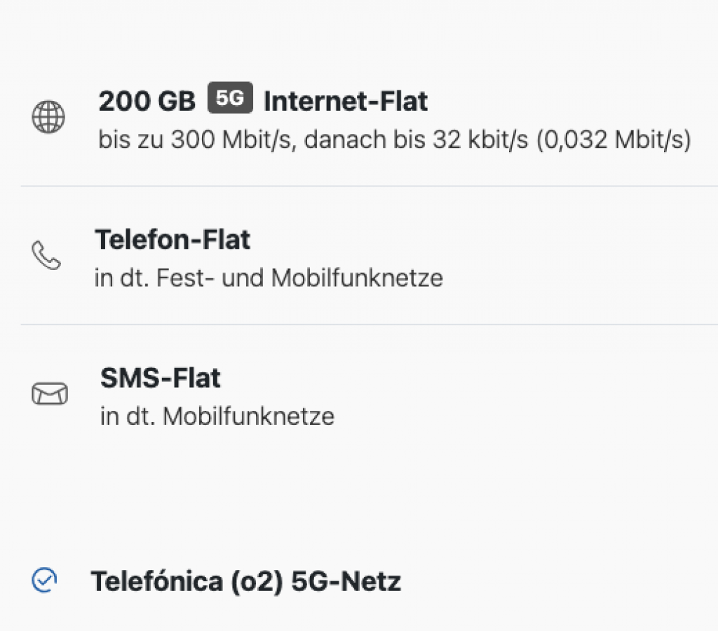 o2 Telefonica Mobile L - Junge Leute 200 GB