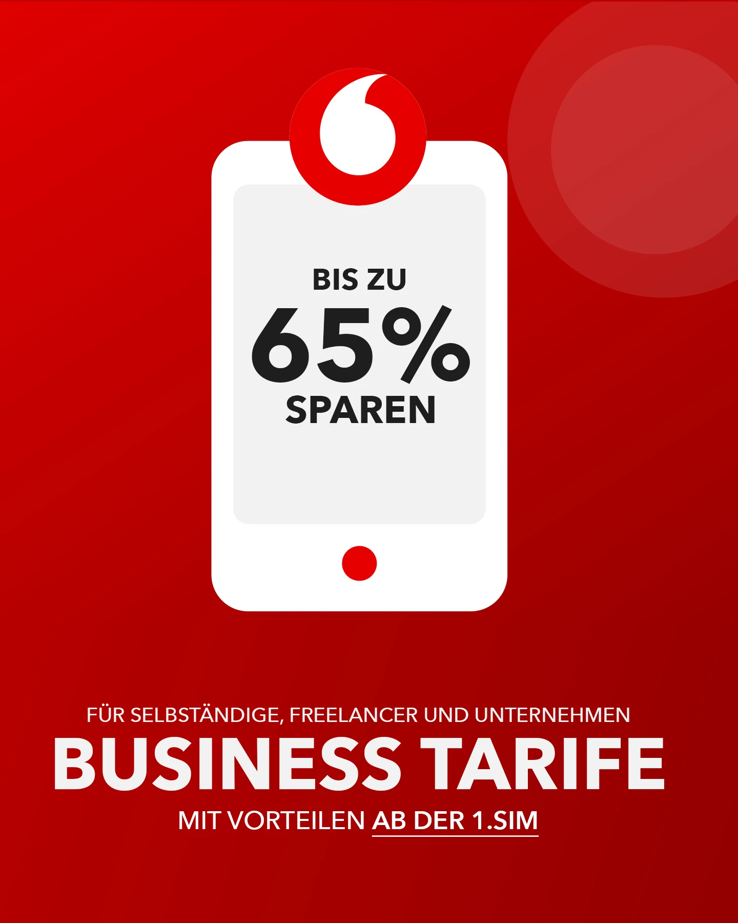 Vodafone Business Tarife vergleichen und sparen für Selbständige Freelancer und Unternehmen