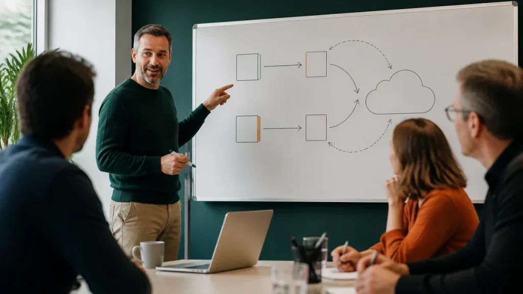 Redaktionelles Praxisvisual zu SD-WAN oder MPLS: Unterschiede für die Standortvernetzung Redaktionelles Praxisvisual zu SD-WAN oder MPLS: Unterschiede für die Standortvernetzung