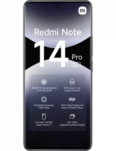 Xiaomi Redmi Note 14 Pro 5G, 256GB, Schwarz