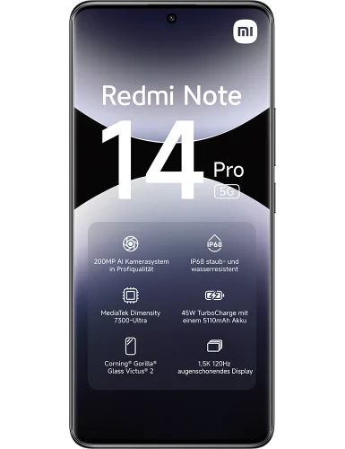 Xiaomi Redmi Note 14 Pro 5G Finanzierung